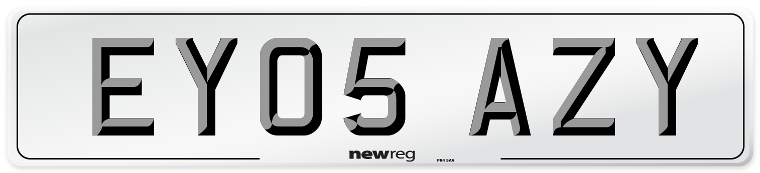 EY05 AZY Number Plate from New Reg